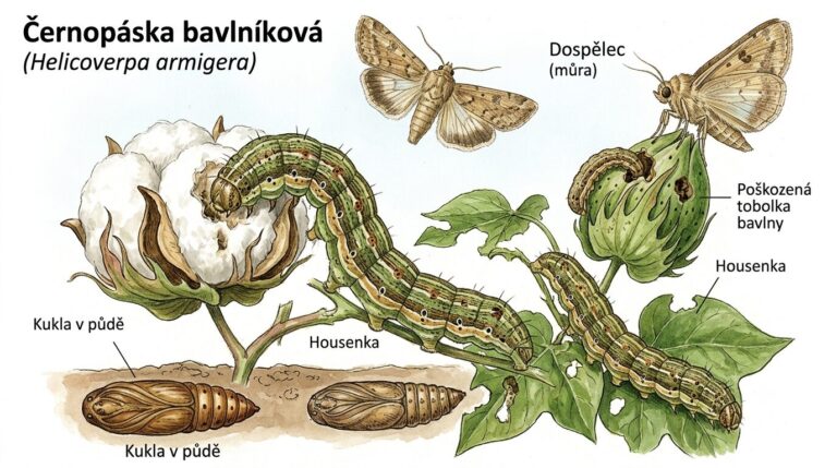 Černopáska bavlníková Grafika: Gemini