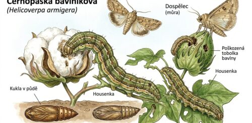 Černopáska bavlníková Grafika: Gemini