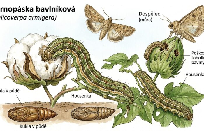 Černopáska bavlníková Grafika: Gemini