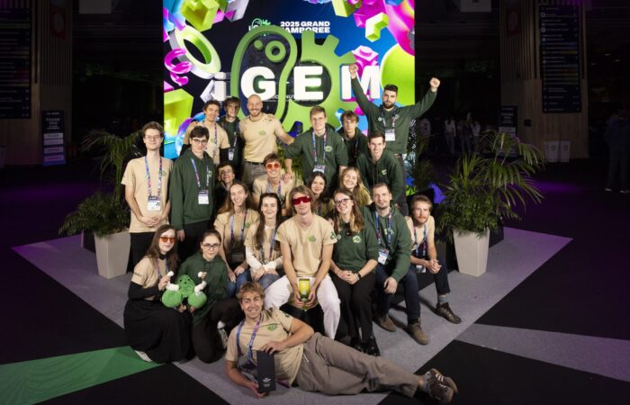 F1 Tým iGEM Brno zvítězil na světovém finále soutěže iGEM 2025 a získal ocenění za nejlepší zemědělský projekt Foto archiv VUT